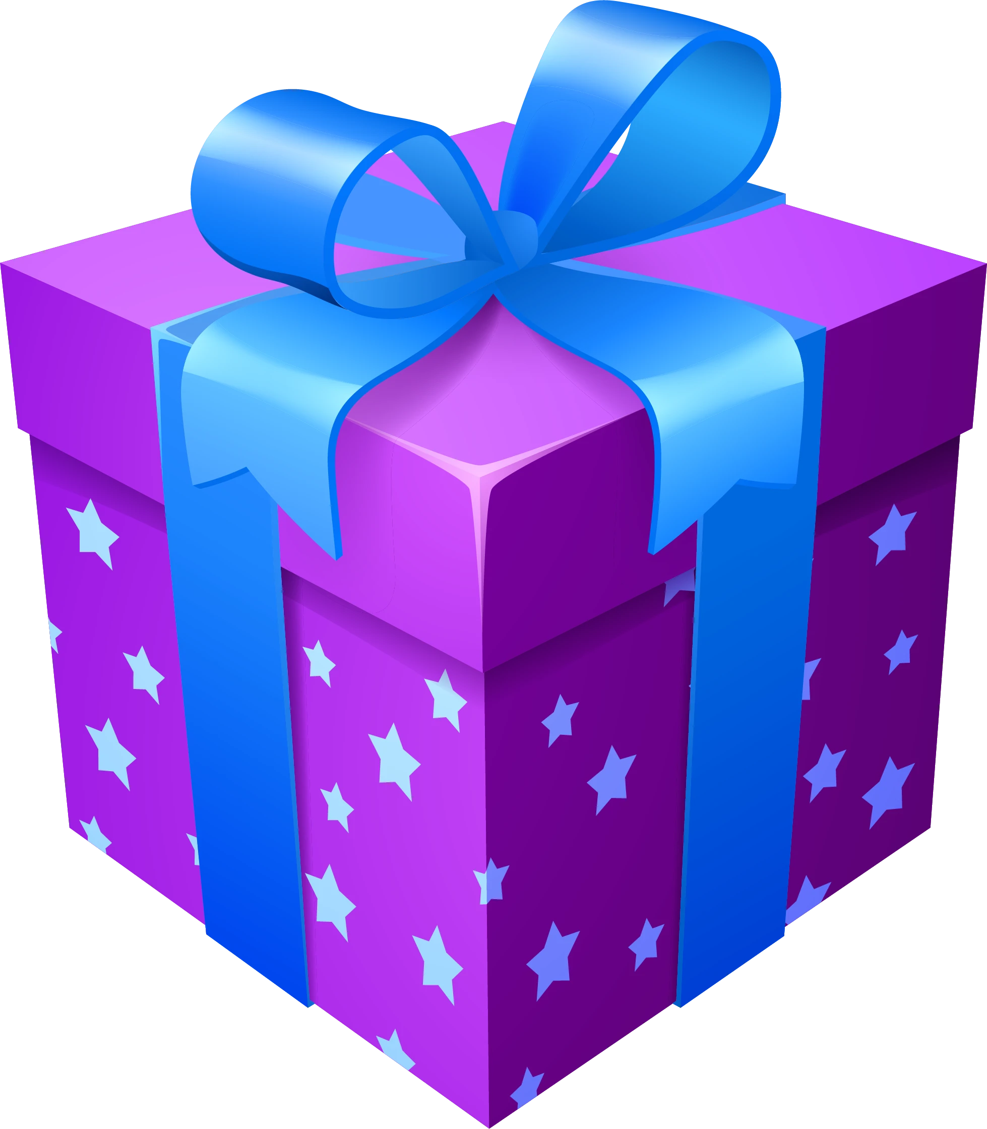 Gift box with polka dots and a ribbon for text Free Spins Bonus.